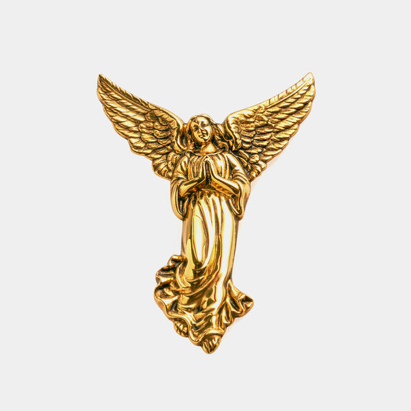 Guardian Silver Angel, 11cm, Silver 925/1000, Gold Plated-ANTORINI®