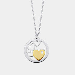 Silver Heart Necklace, Silver 925/1000, 1,8 g-ANTORINI®