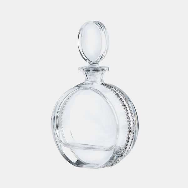 Crystal Decanter Carafe Napoleon., Silver-Plated Decoration-ANTORINI®