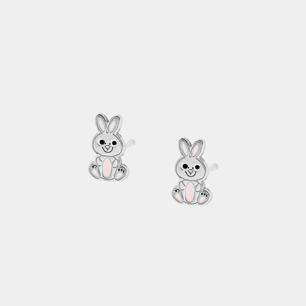 Kid's silver earrings Bunny, Silver 925/1000, 0,63g-ANTORINI®