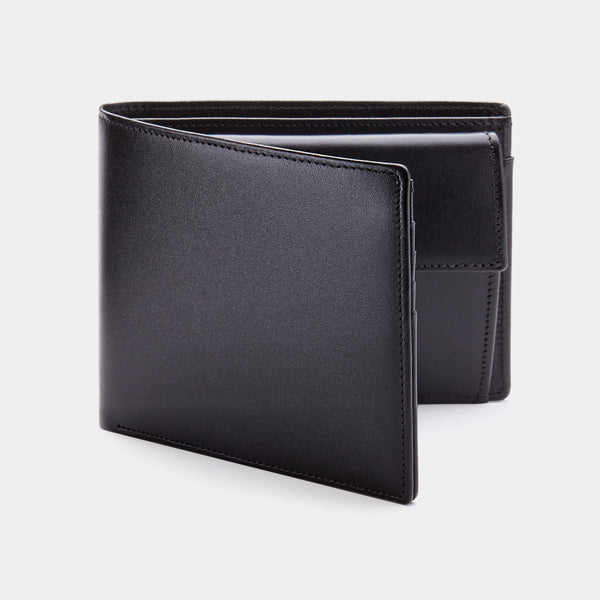 Men's Coin Wallet ANTORINI in Black Satin – ANTORINI®