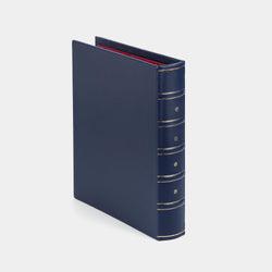 Luxury Leather Office A4 Ring Binder, Blue-ANTORINI®