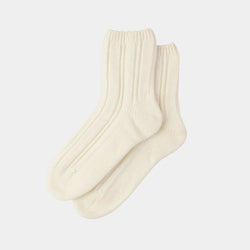 Women's Cashmere Socks, Ivory-ANTORINI®