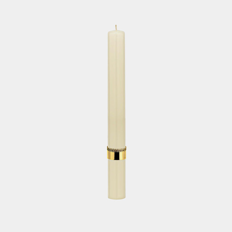 Baptismal Candle with Crown, gold-plated-ANTORINI®