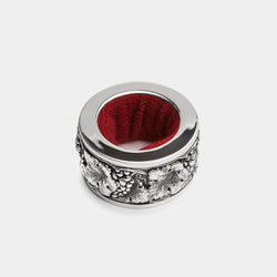 Embossed Silver Plated Stopper Collar for Wine-ANTORINI®