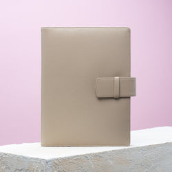 A5 Leather Diary 2023 Without Ring Binder Mechanism, ANTORINI Gritti Beige-Grey, Refillable-ANTORINI®