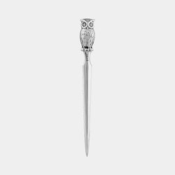 Owl Silver Letter Opener, Silver 925/1000, 15 g-ANTORINI®