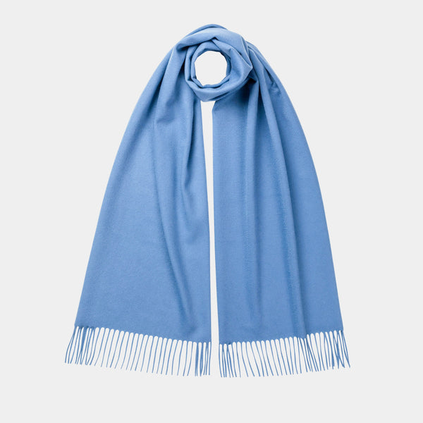 Oversized Cashmere Scarf in Light Blue-ANTORINI®