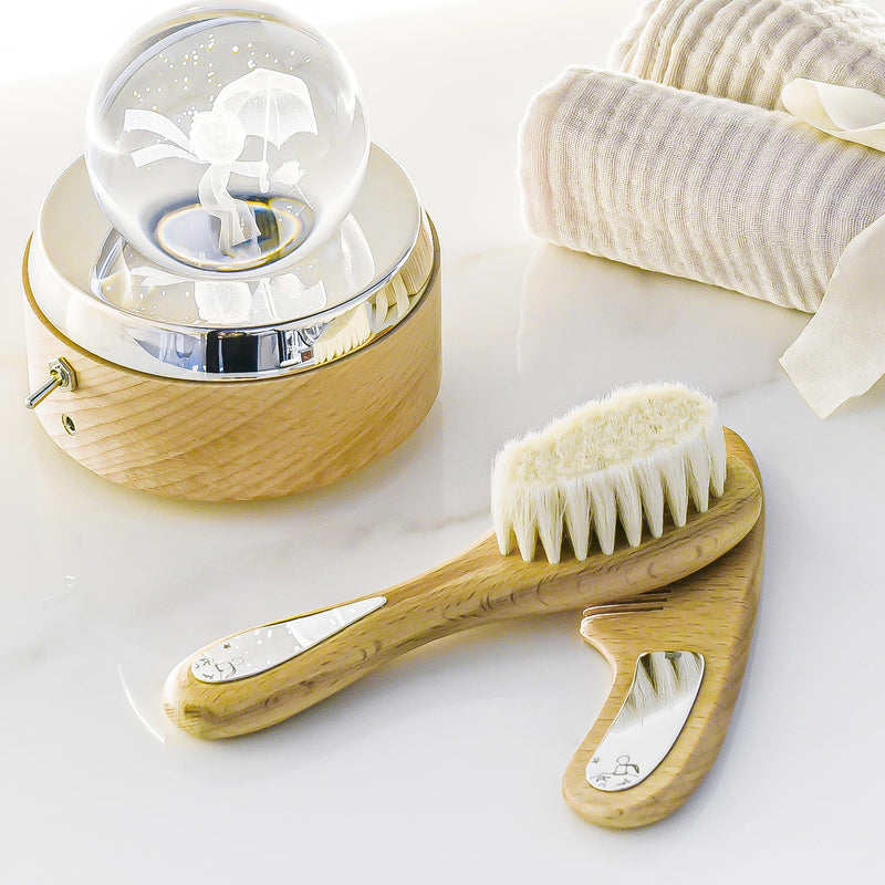 The Little Prince Brush & Comb Set, Silver-Plated-ANTORINI®