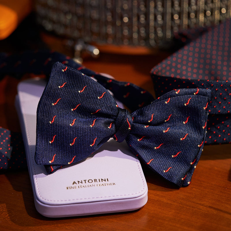 Smart Silk Bow Tie Corno - Pepperoncino-ANTORINI®