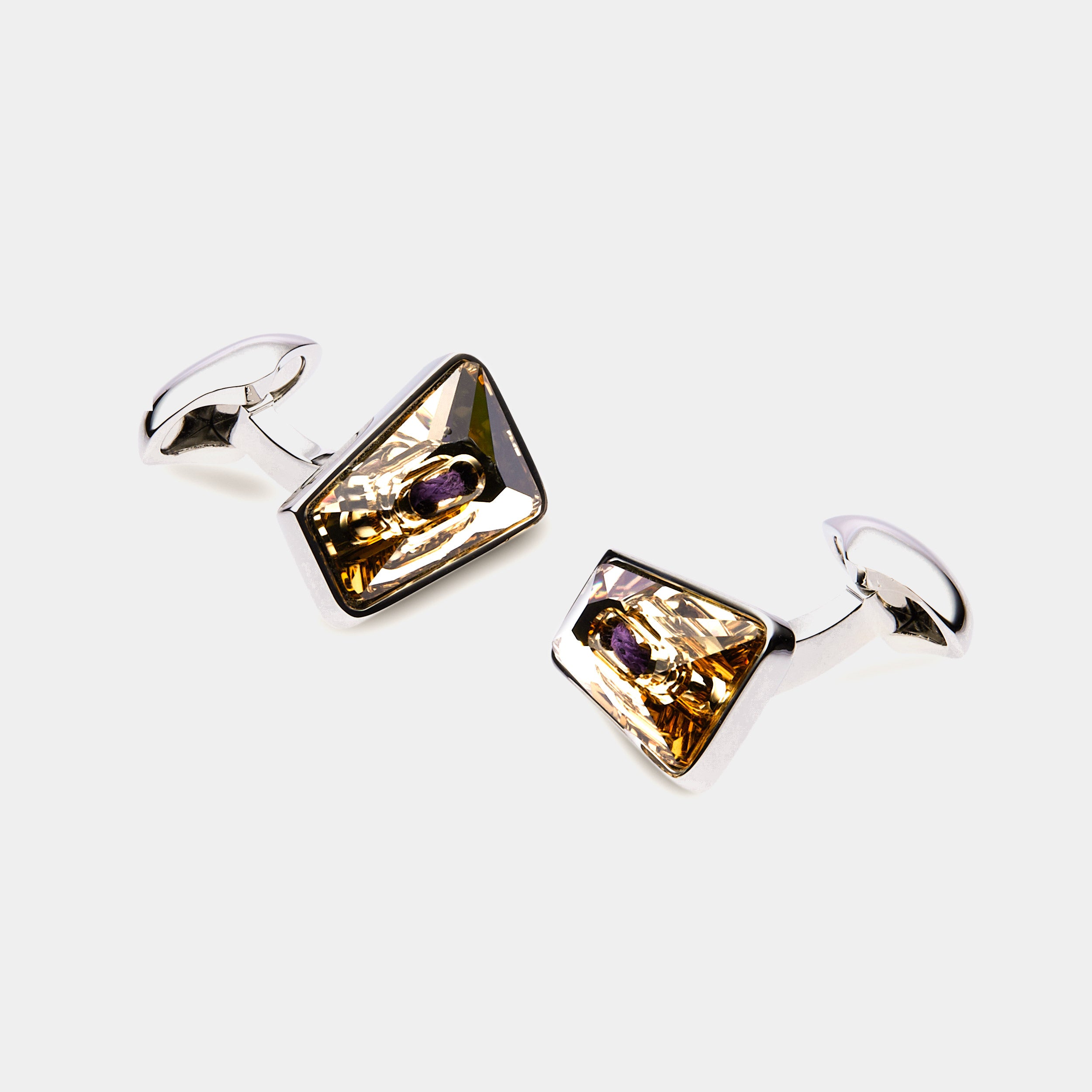 Men's Cufflinks with Yellow Swarovski Crystals – ANTORINI®