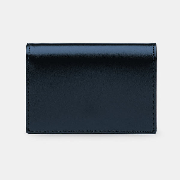 Credit and Business Card Holder in Navy and Cognac-ANTORINI®