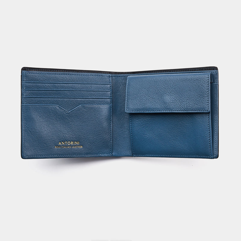 Men's Wallet ANTORINI in Black and Blue-ANTORINI®