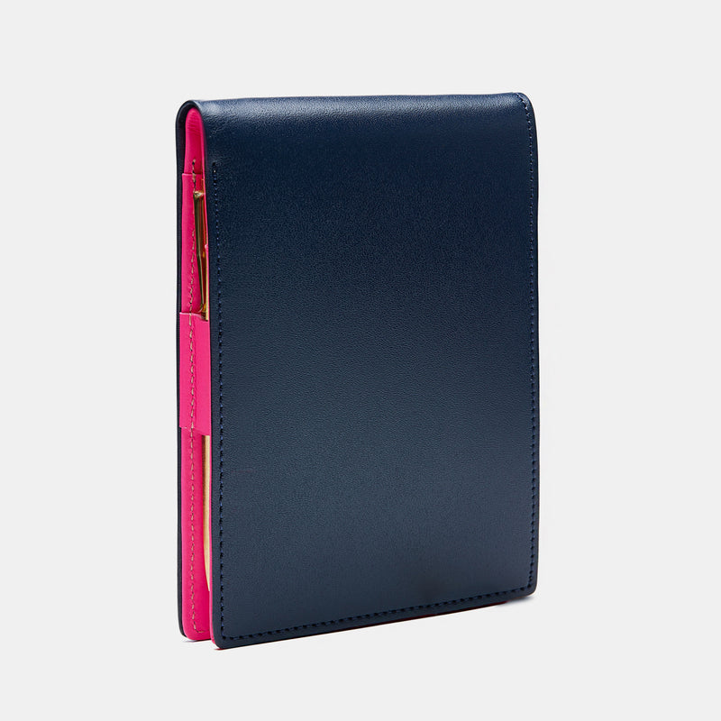 Pocket Notepad in Dark Blue and Neon Pink-ANTORINI®