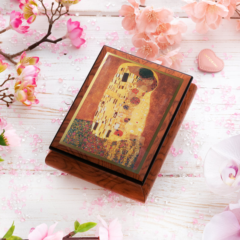 Music Jewellery Box with Motive of "The Kiss"-ANTORINI®