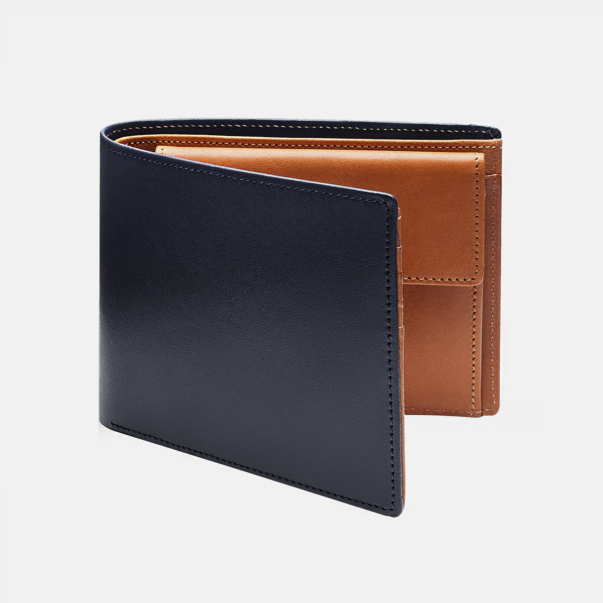 Men's Wallet ANTORINI in Navy and Cognac, 4cc – ANTORINI®