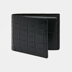 Gray crocodile wallet - Luxury leathergoods
