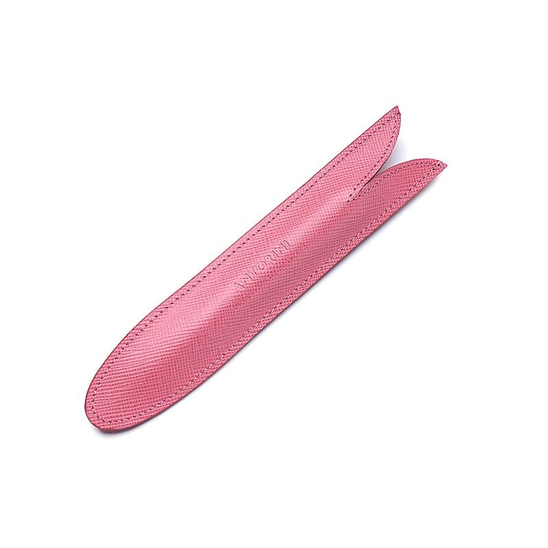 Leather Pen Case in Pink Saffiano-ANTORINI®