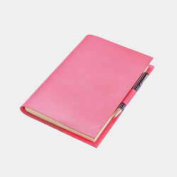 Leather Refillable Diary in Pink Saffiano-ANTORINI®