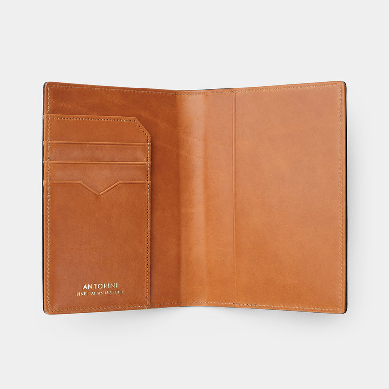 Passport Holder in Brown and Cognac-ANTORINI®