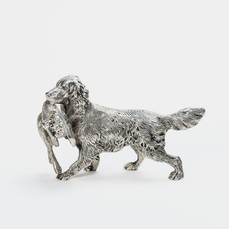 Retriever Paperweight, Silver Plated-ANTORINI®