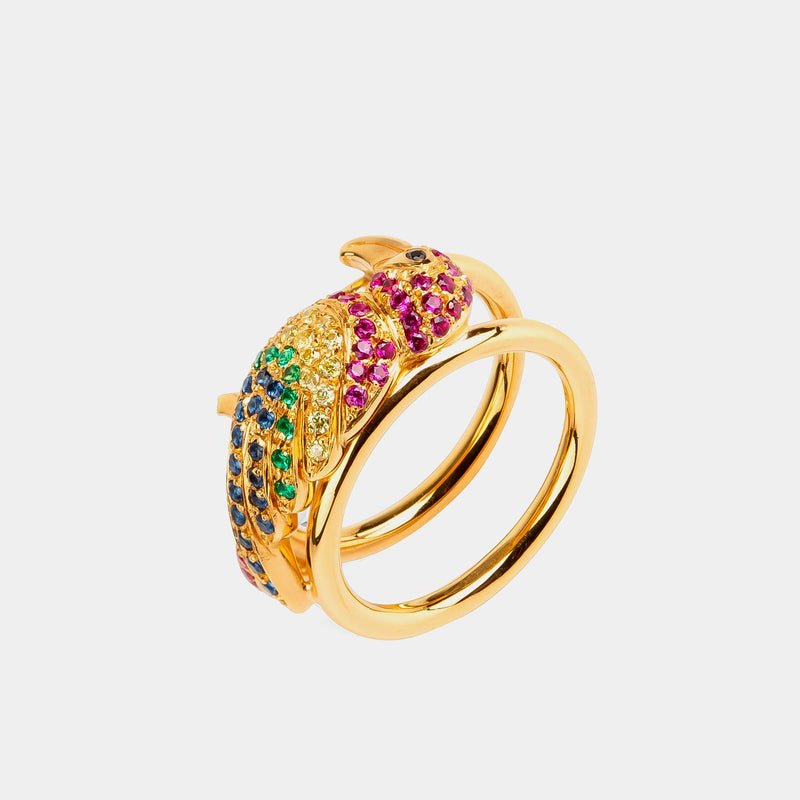 Gold ring 18k, size 8. W 3.3 g. - Shatha Salil for jewelry