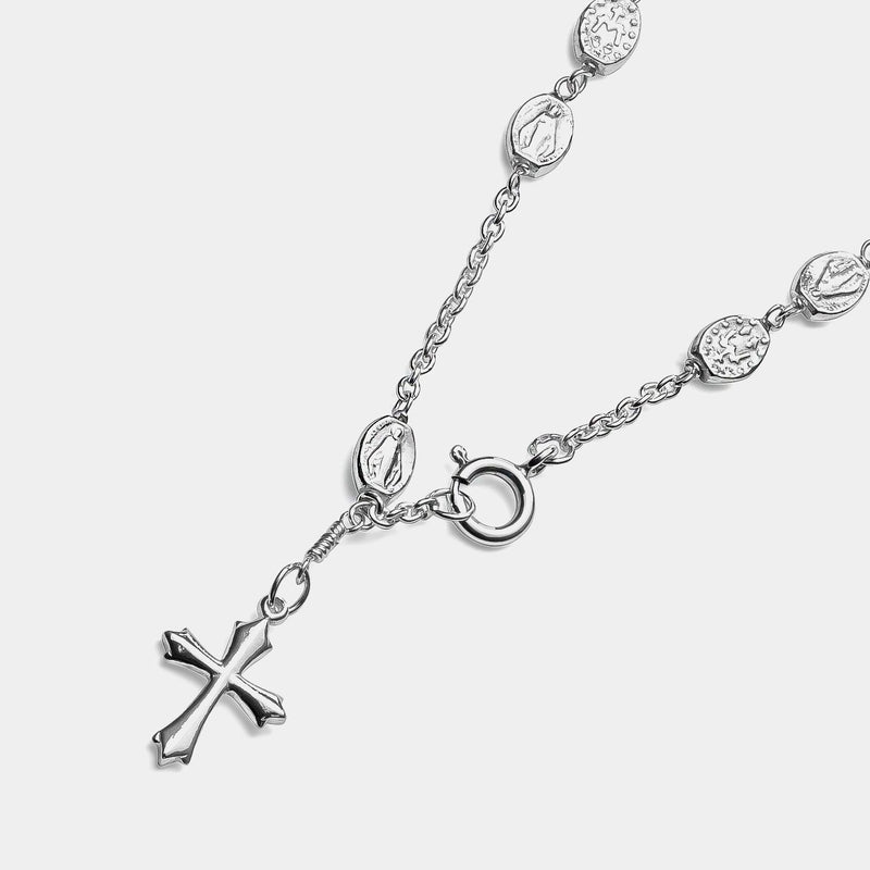 Silver Rosary Bracelet, Lady of The Rosary, Silver 925/1000, 11 g-ANTORINI®