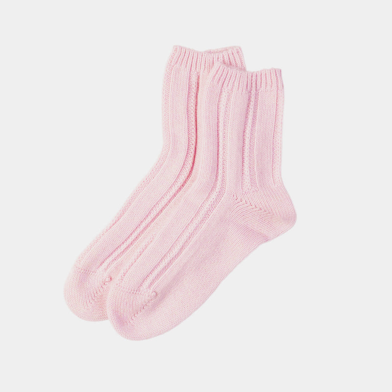Women's Cashmere Socks, Pink-ANTORINI®