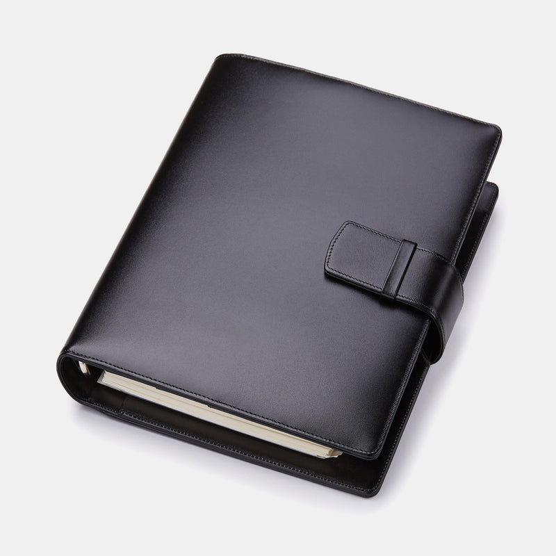 Leather Manager A5 Organiser in Satin