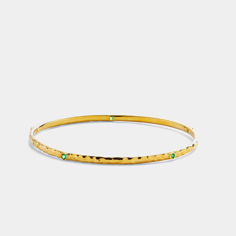 Set of Three Cuff Bracelets With Zirconia, Silver 925/1000, 9,5 g, gold-plated-ANTORINI®