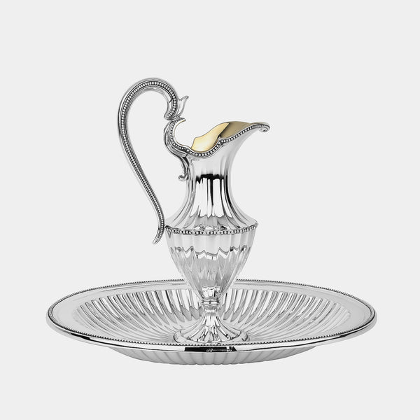 Silver Pitcher Roma Imperiale with Tray, Silver 925/1000, 1980 g, gold-plated-ANTORINI®