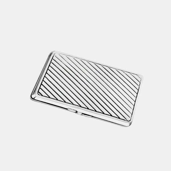 Metal Business Card Holder, Silver-Plated-ANTORINI®