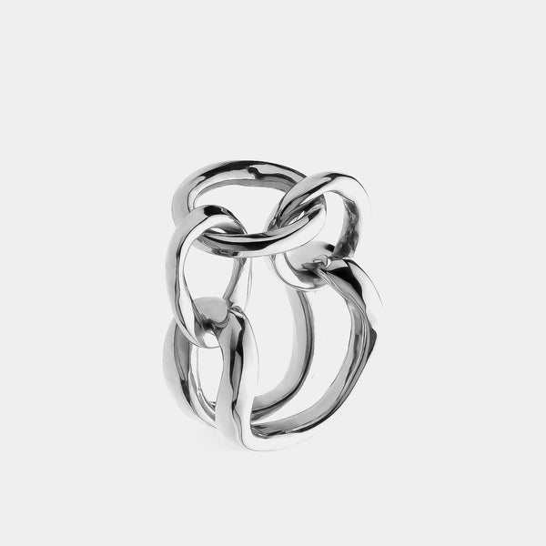 Women's Silver Ring Chain, Silver 925/1000, 11,3 g-ANTORINI®