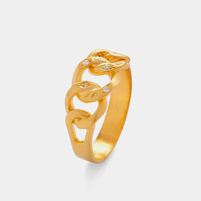 A Fashionable Gold Handmade Turning Ring For Girls And Ladies For Daily Use  In Casual Gatherings | SHEIN ASIA