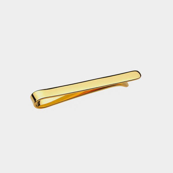 Sterling Silver Tie Clip, 925/1000, 7g, gold plated-ANTORINI®