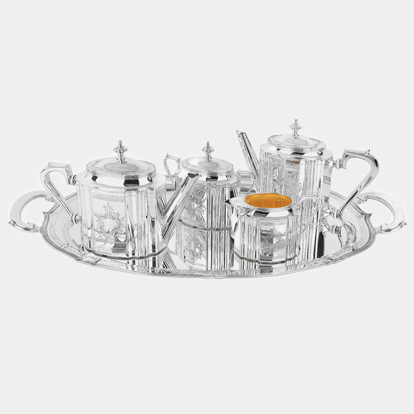 Silver English Tea and Coffee Set, silver 925/1000, 5255 g-ANTORINI®