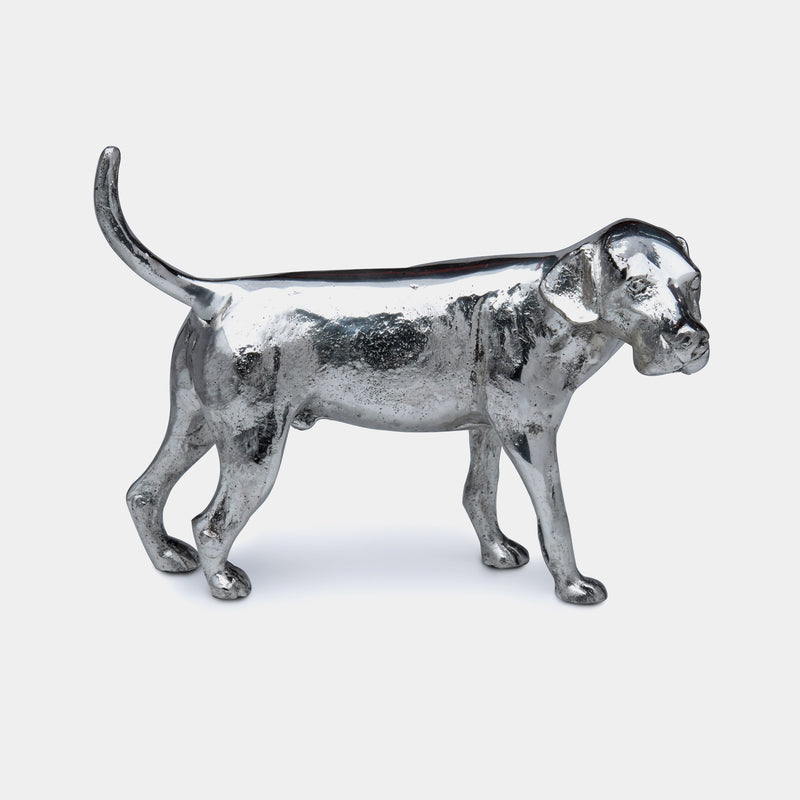 Fox Hound Dog Paperweight, Silver Plated-ANTORINI®