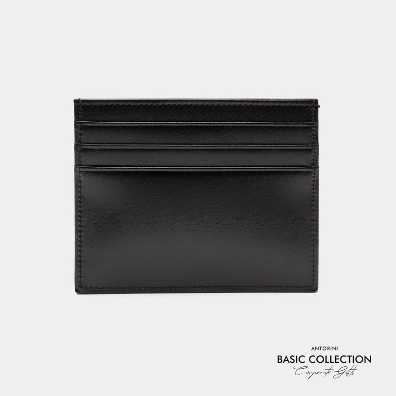 Slim Credit & Business Card Holder in Satin Black - Corporate Collection-ANTORINI®