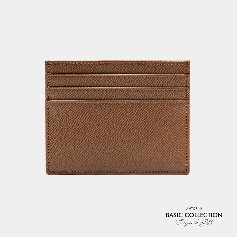Slim Credit & Business Card Holder in Brown - Corporate Collection-ANTORINI®