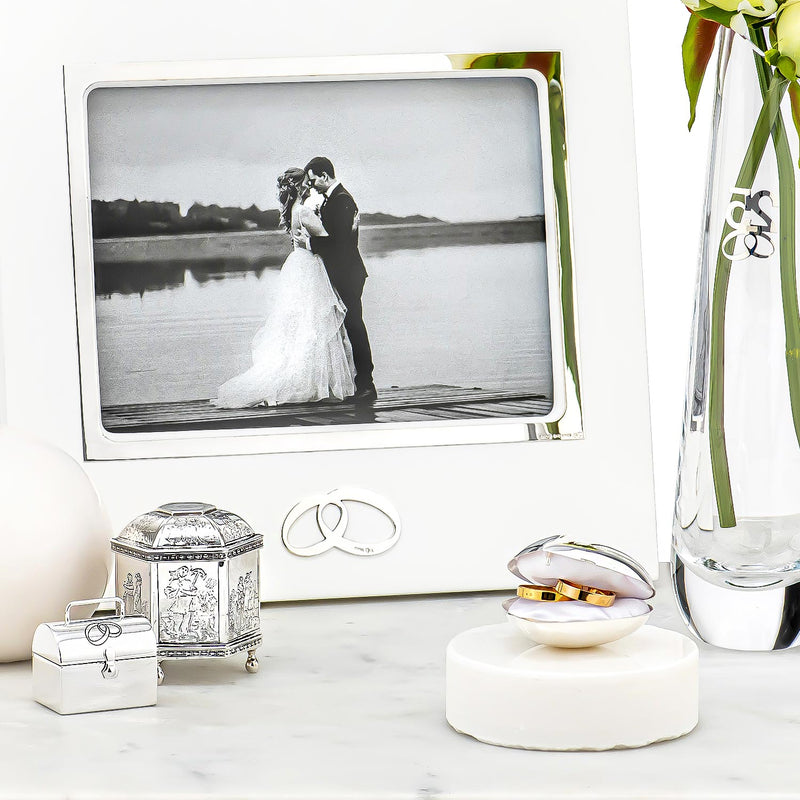 Wedding Rings Box, Silver plated-ANTORINI®