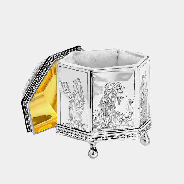 Wedding Rings Box, Silver plated-ANTORINI®