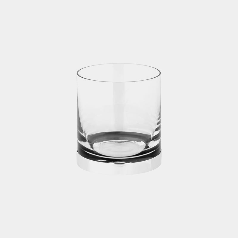 Whisky Glass with Silver Bottom, silver 925/1000, 20 g-ANTORINI®