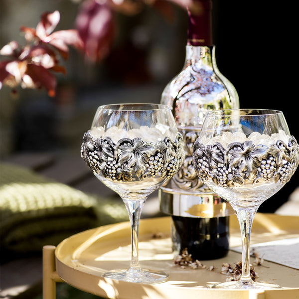 Wine Bottle Sleeve, Silver-plated-ANTORINI®