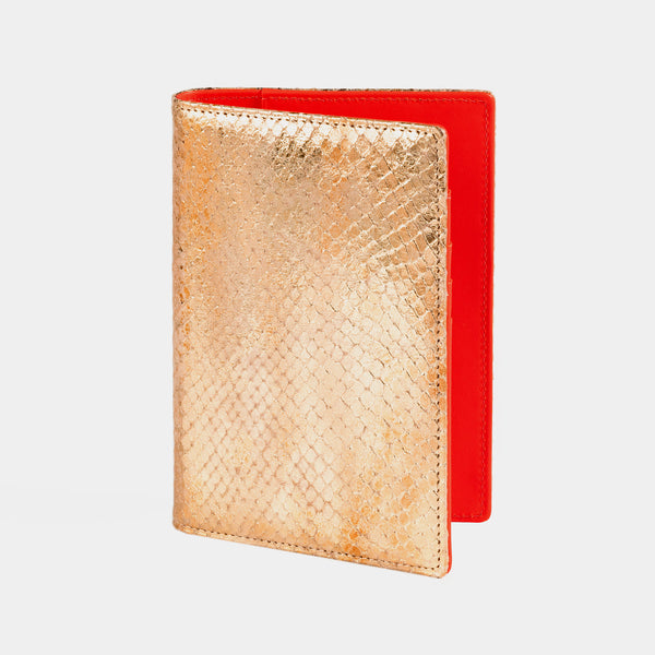 Passport Holder in Gold and Red-ANTORINI®