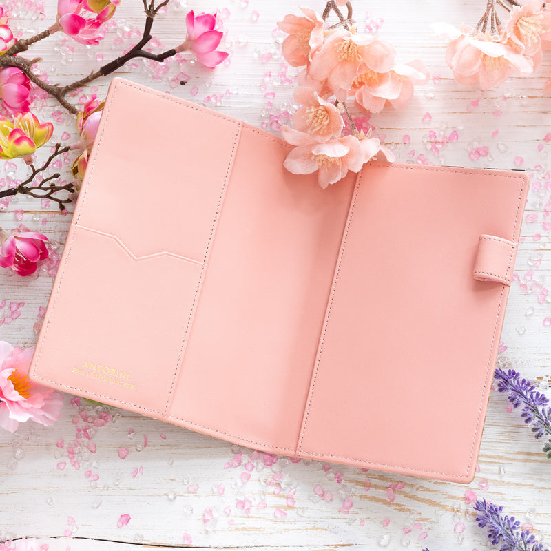 Luxury A6 Ladies Diary & Journal in Gold and Pink-ANTORINI®