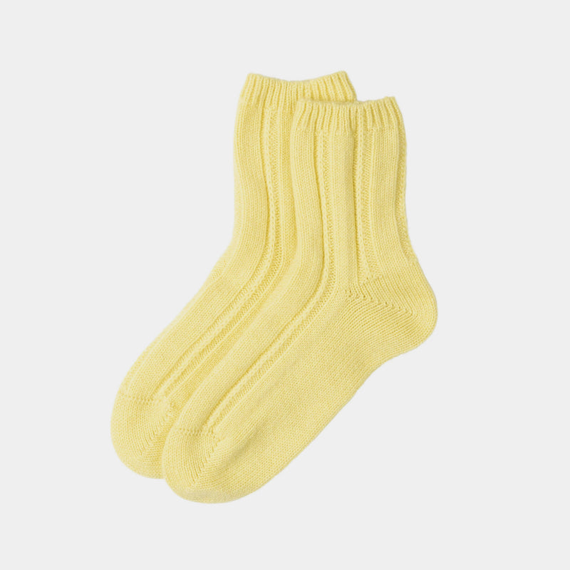Women's Cashmere Socks, Yellow-ANTORINI®